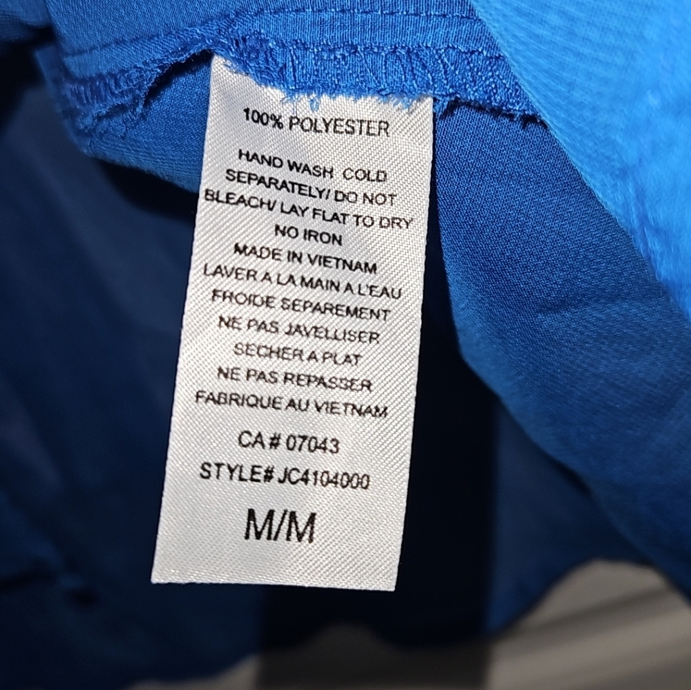 Blue Button Up Tank - Picture 3 of 3